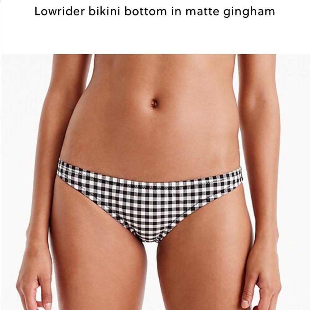 J. Crew gingham bikini bottoms